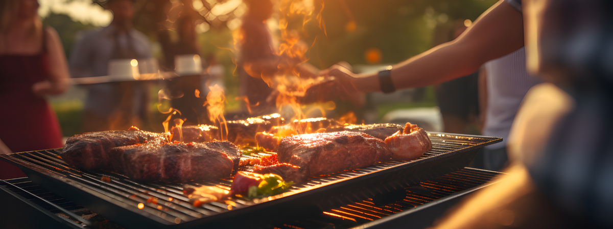 cooking on charcoal grill