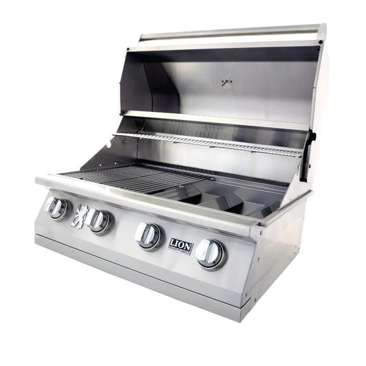 Lion L60000 32-Inch 4-Burner Stainless Steel Built-In Gas Grill