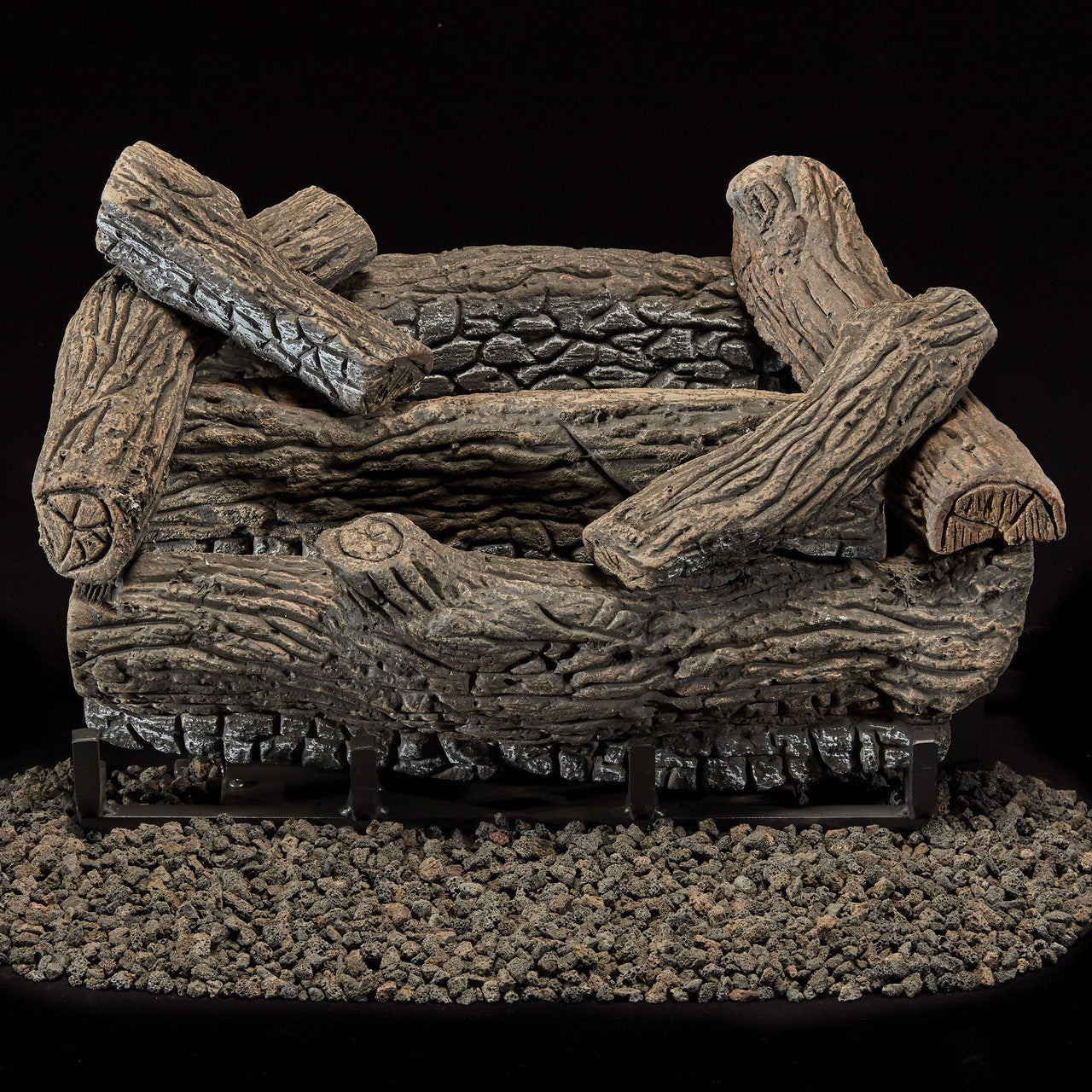 Monessen - Mountain Oak 30" Gas Log Set for Lumonessen Vent-Free Burner | MTNOK-30