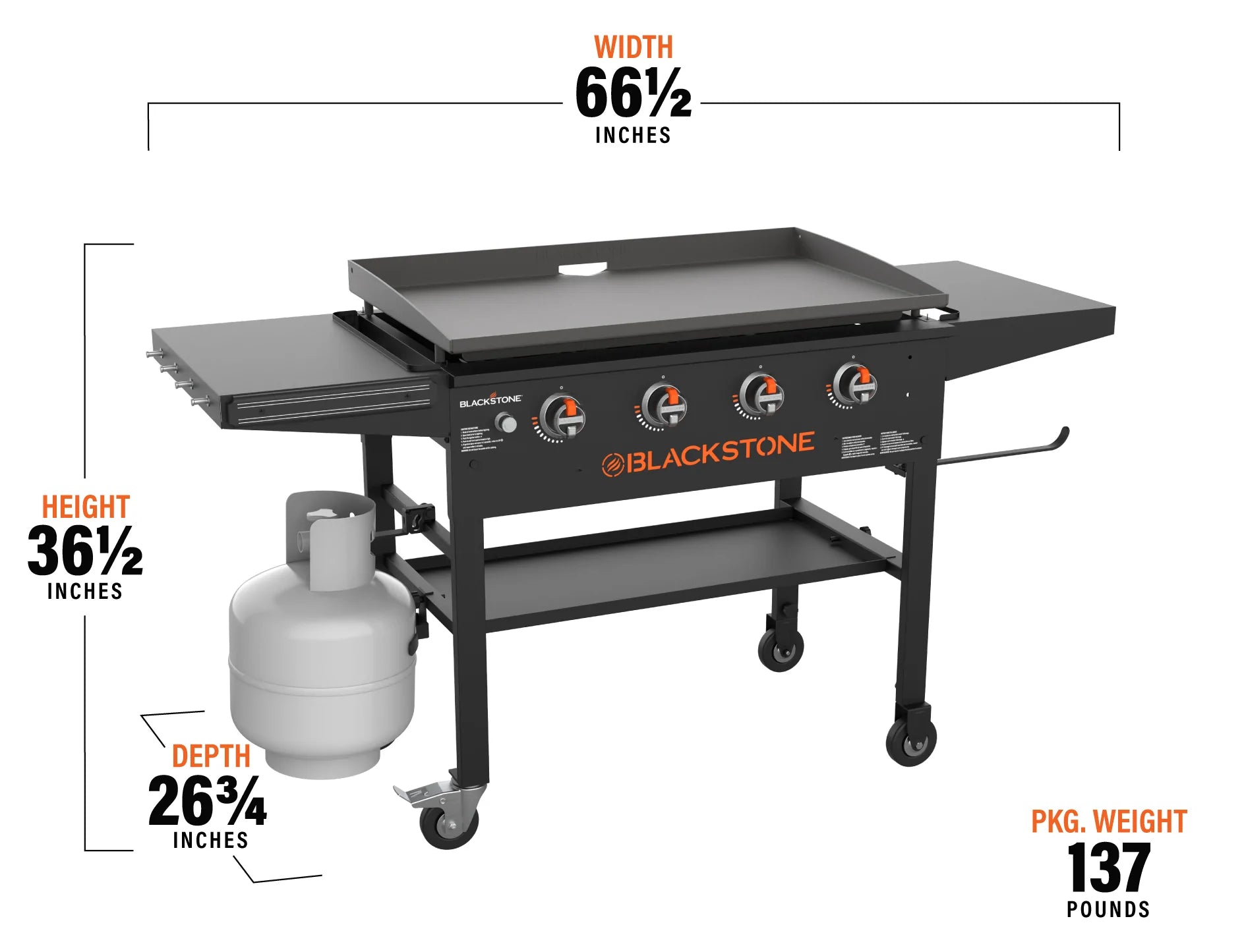Blackstone - 36" Original Griddle Cooking Station W/Hard Cover - 2212