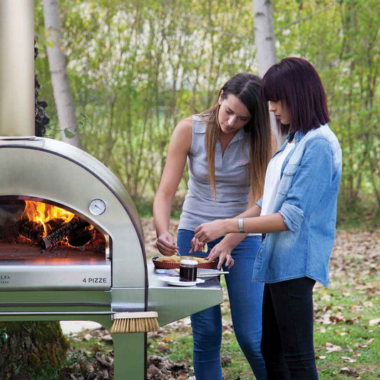 Alfa 4 Pizze 31-Inch Countertop Wood-Fired Pizza Oven