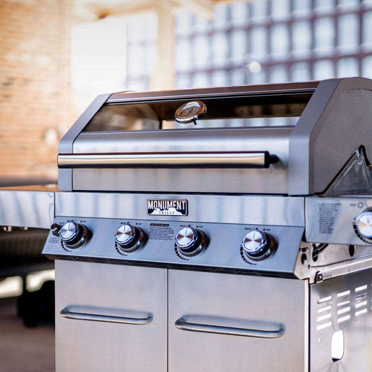 Monument Classic 4 Burner | Stainless Steel Natural/Propane Gas Grill