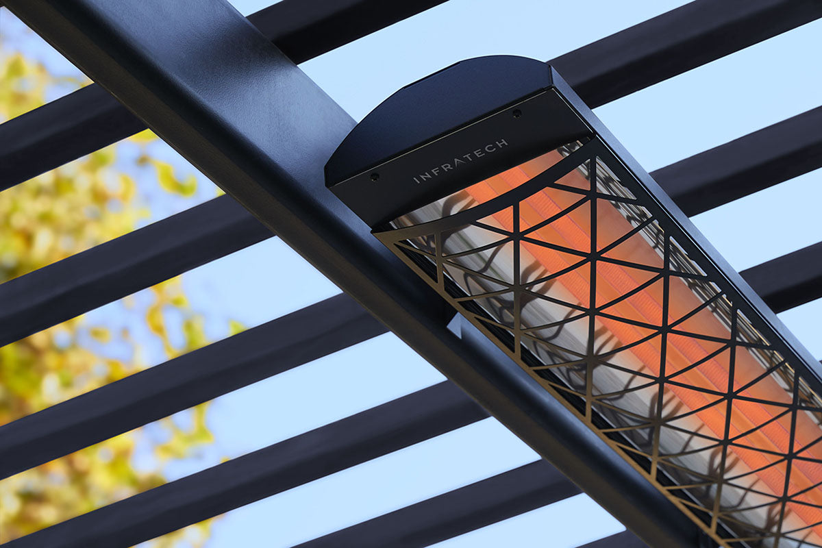 Infratech Motif Contemporary Fascia Kit for Double Element Heater | Black