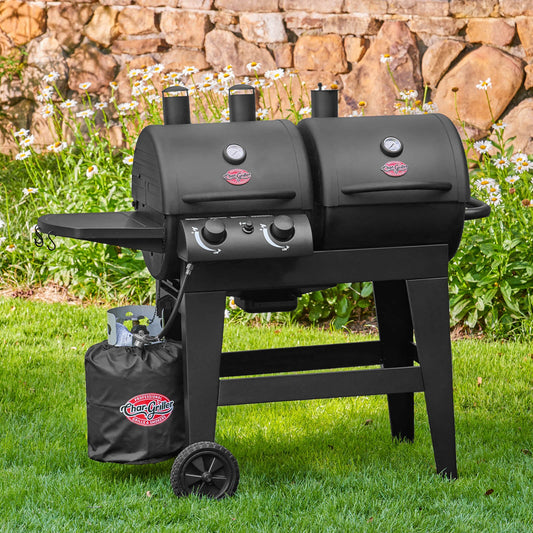 Char-Griller Dual Function 2-Burner Gas & Charcoal Grill