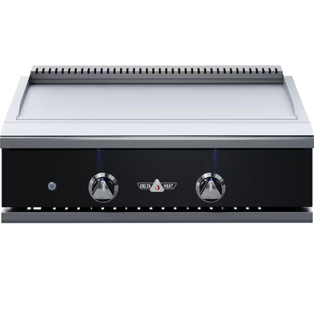 Delta Heat 32-Inch Built-In Gas Teppanyaki Grill with Black Control Panel