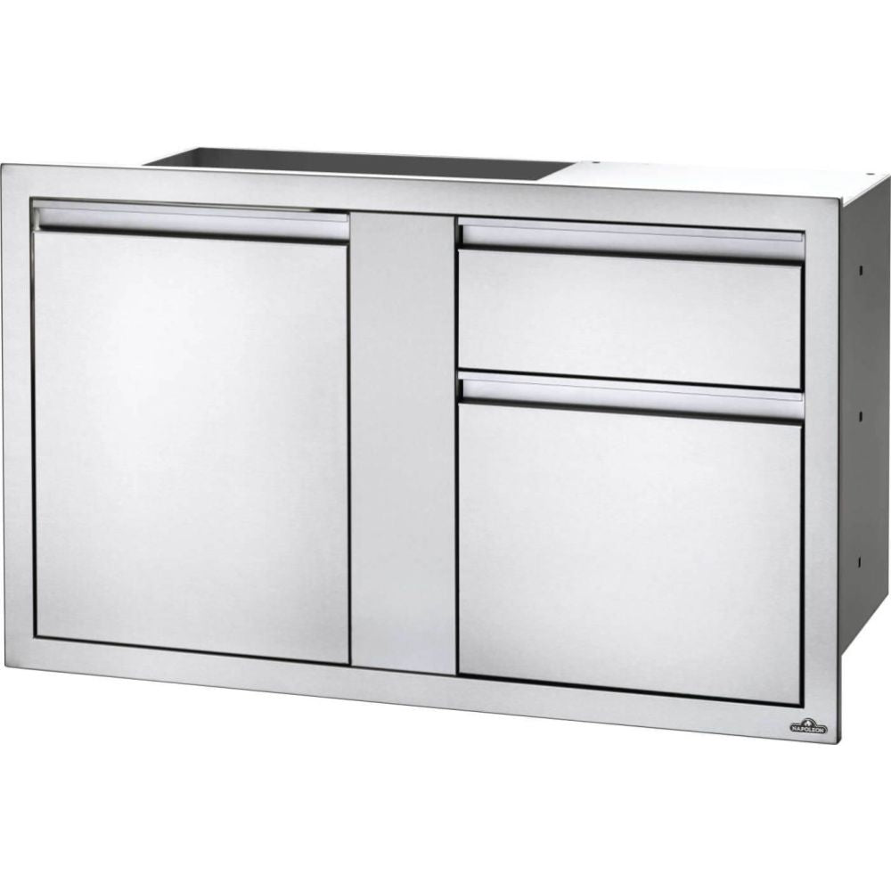 Napoleon BI-4224-1D1W - 42" x 24" Large Door & Waste Bin Drawer Combo