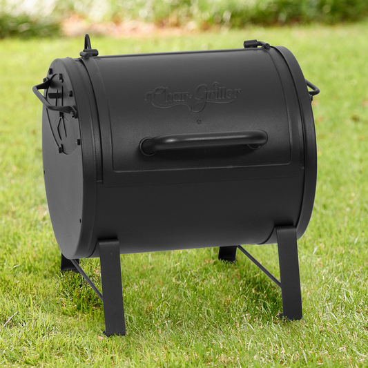 Char-Griller Side Fire Box/Tabletop Charcoal Grill With Metal Handle