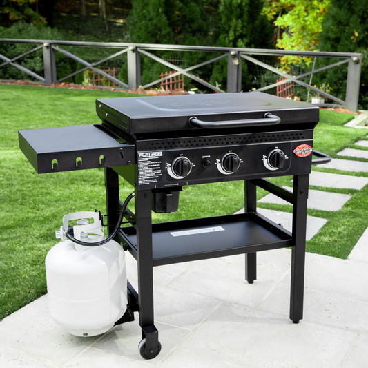 Char-Griller 3-Burner Flat Iron® Gas Griddle (Black)