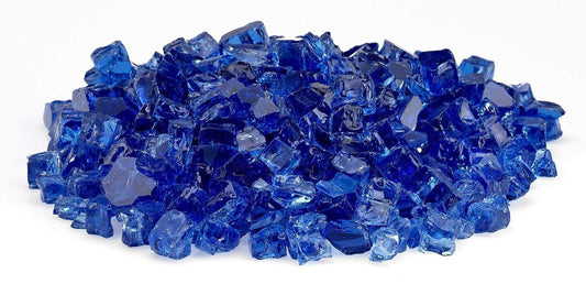 American Fire Glass 1/2-Inch Classic Fire Glass, 10-Pounds, Cobalt Blue