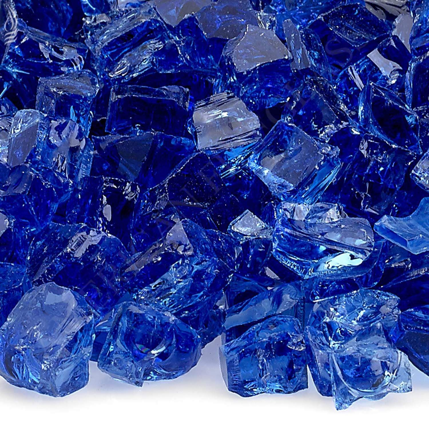 American Fire Glass 1/2-Inch Classic Fire Glass, 10-Pounds, Cobalt Blue
