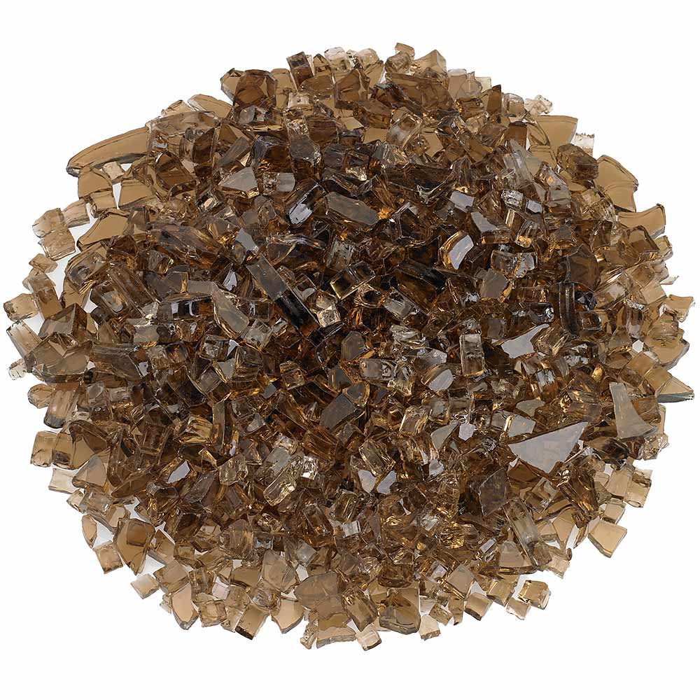 American Fire Glass 1/4-Inch Classic Fire Glass, 10-Pounds, Copper