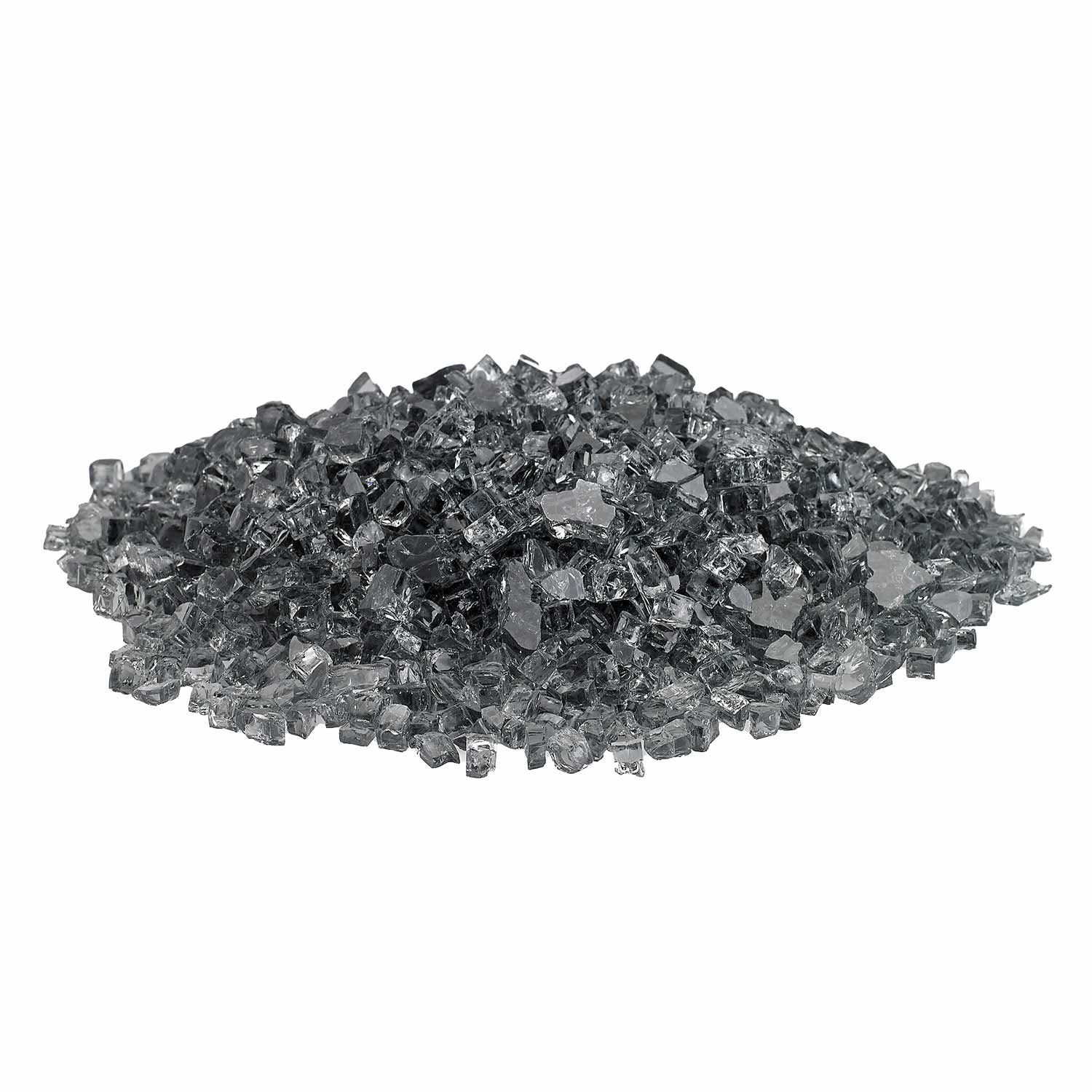 American Fire Glass 1/4-Inch Classic Fire Glass, 10-Pounds, Grey
