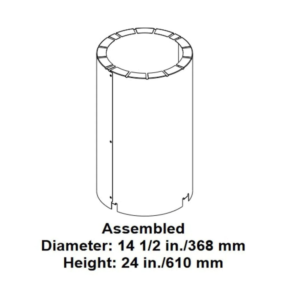 Majestic Straight Flue Attic Insulation Shield