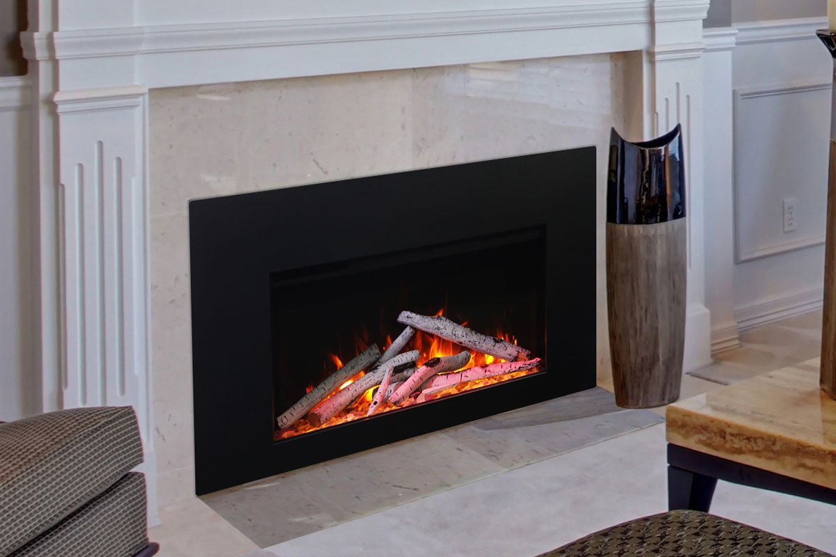 Amantii Traditional Series 33-Inch Built-In Indoor/Outdoor Electric Firebox Insert