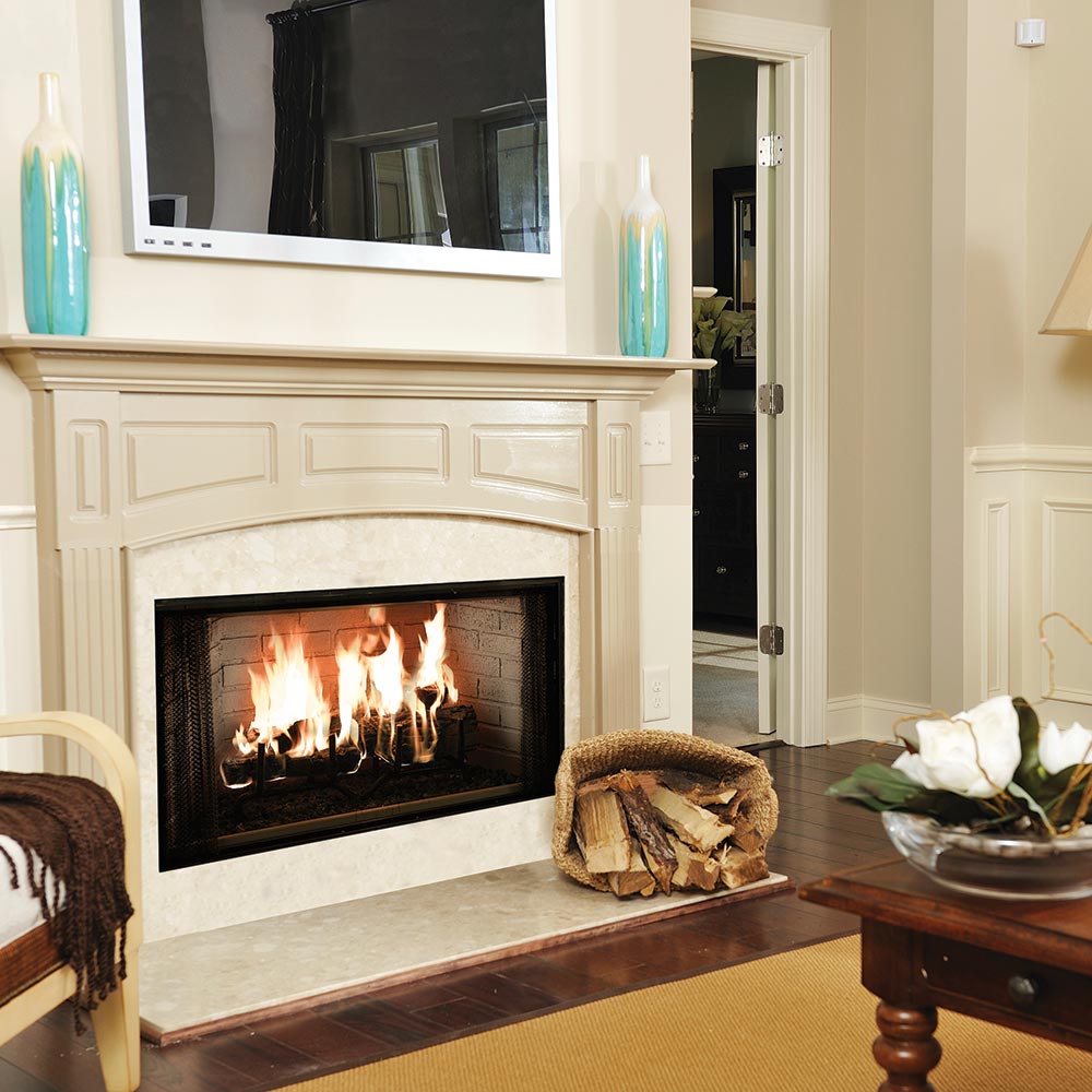 Majestic Royalton 36-Inch Radiant Wood Burning Fireplace