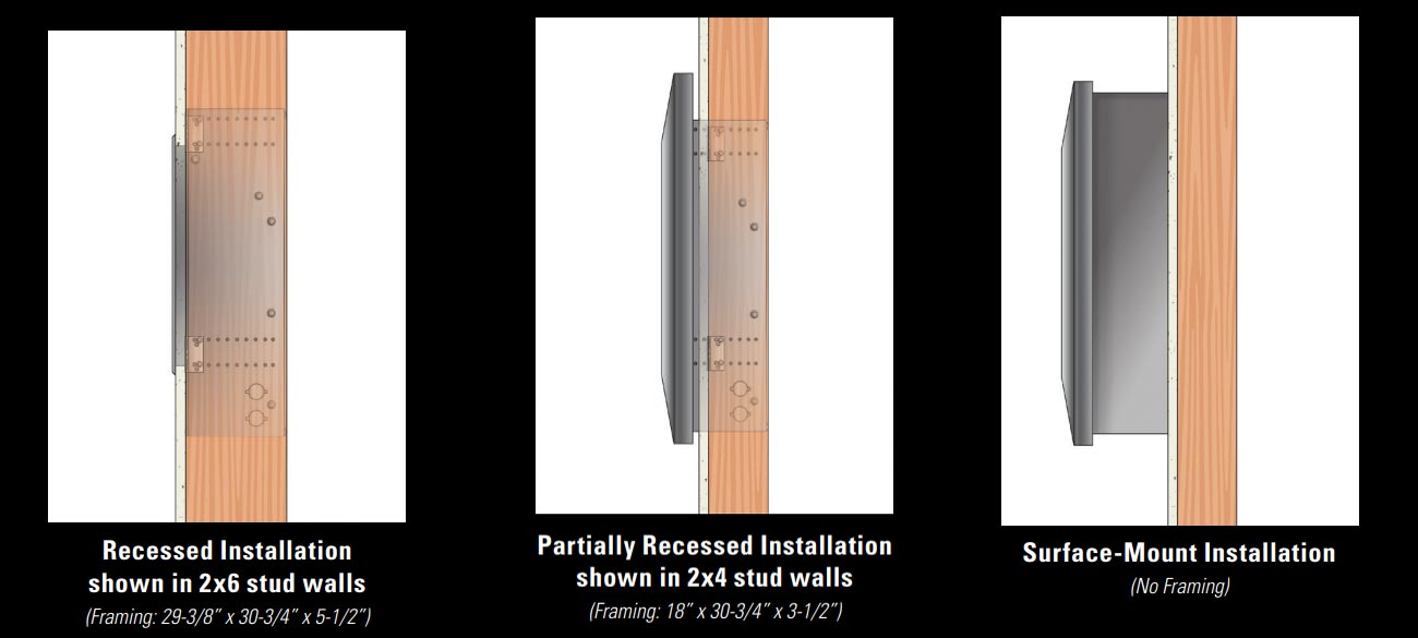 Empire 30-Inch VFSL Boulevard SL Ventless Linear Fireplace with Intermittent Pilot Valve