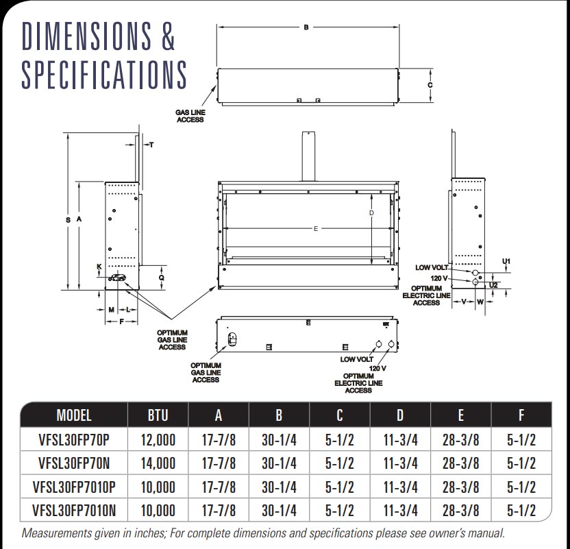 Empire 30-Inch VFSL Boulevard SL Ventless Linear Fireplace with Intermittent Pilot Valve