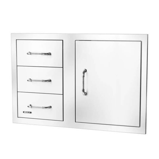 Bull 30 Inch Stainless Steel Access Door And 3 Drawer Combo With Reveal - 25900
