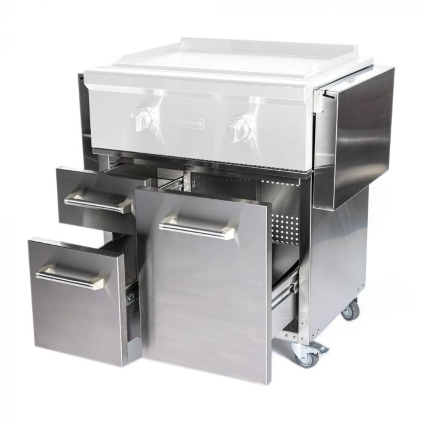 Coyote 30" Flat Top Griddle Cart - C3FTCART