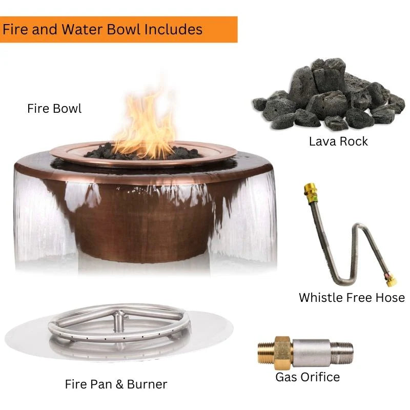 Cazo Copper 360° Water & Fire Bowl