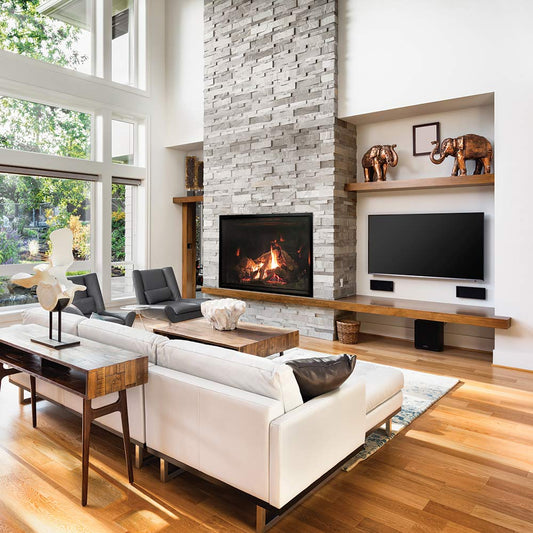 Empire 50 Inch Rushmore Clean-Face Direct Vent Fireplace with Log Set - DVCT50CBP