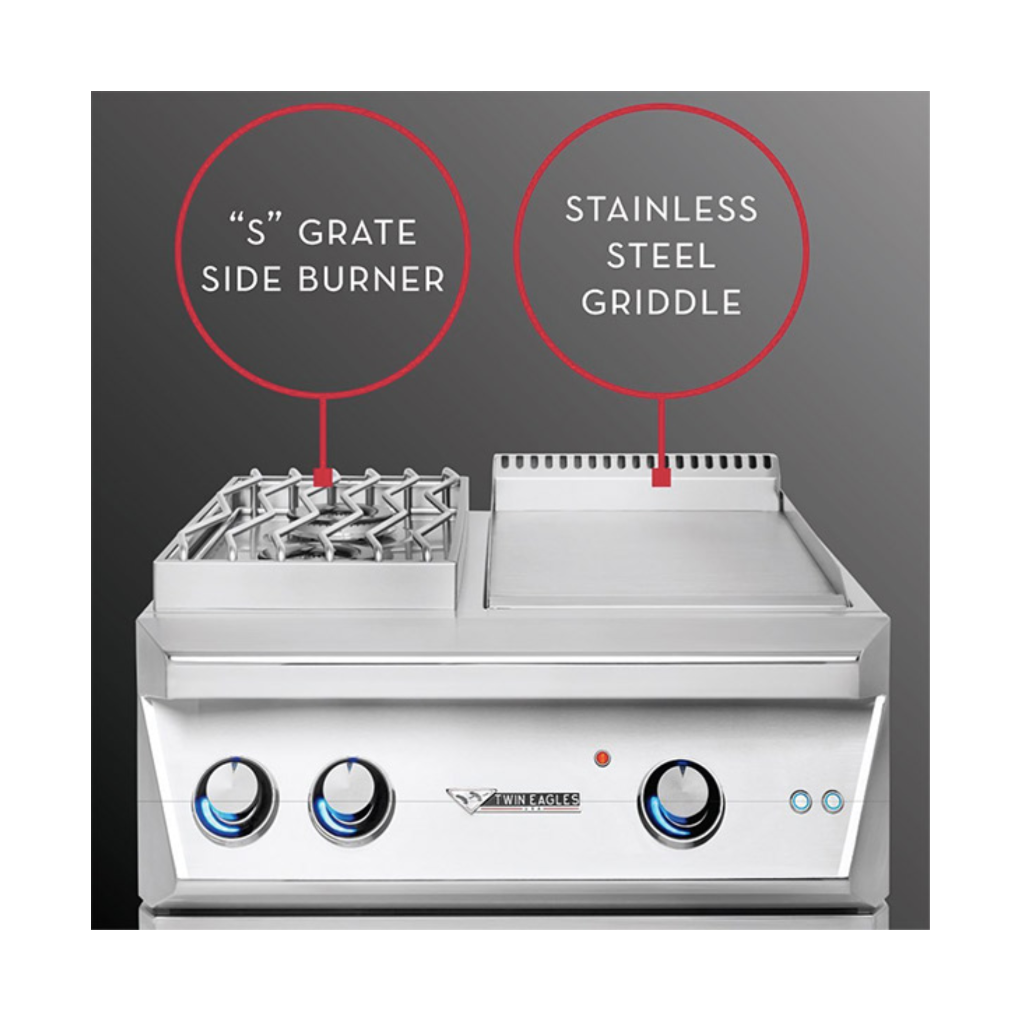 Twin Eagles 30-Inch Breakfast Club Gas Burner W/ Griddle