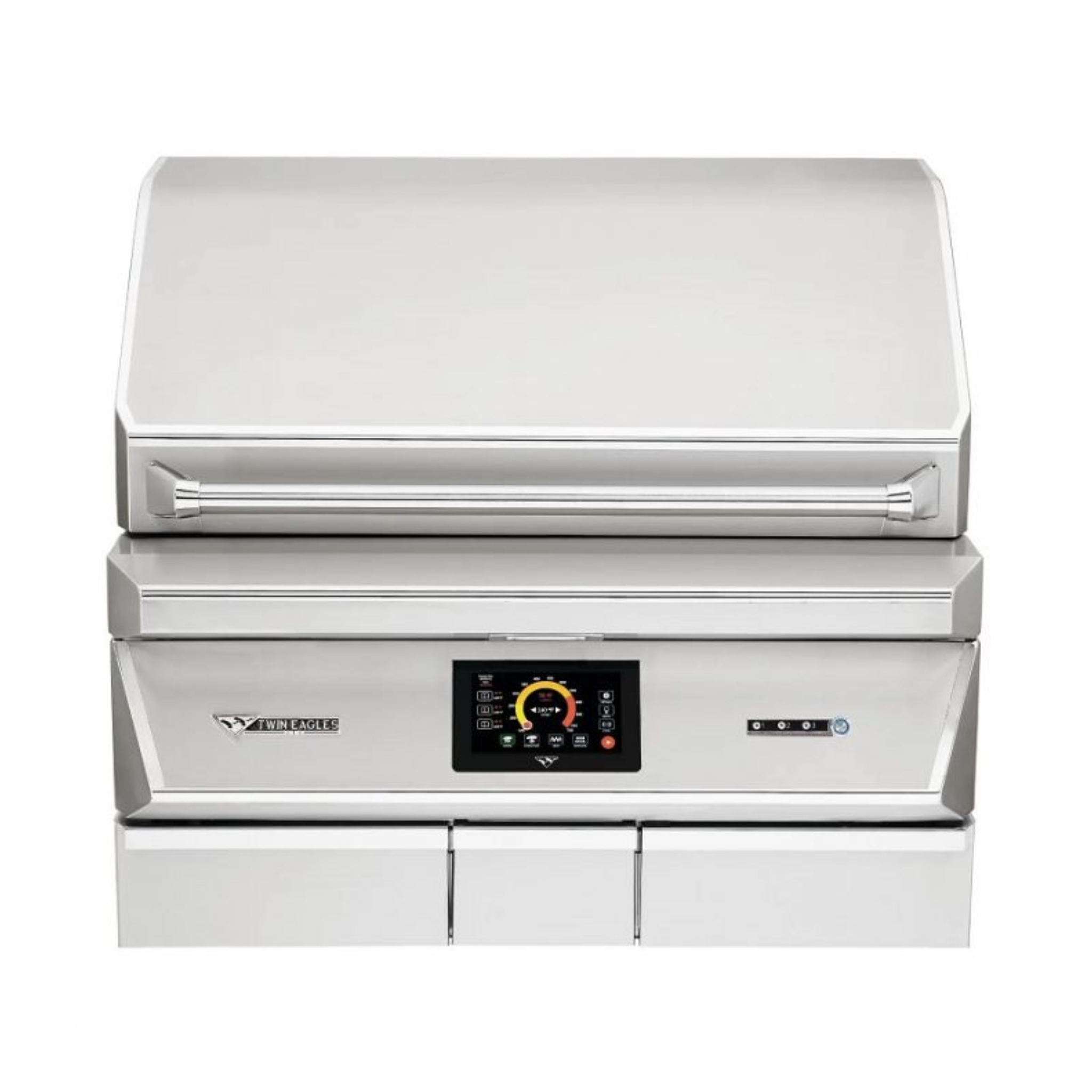 Twin Eagles TEPG36G 36-in Built-In Stainless Steel Pellet Grill & Smoker - White Background