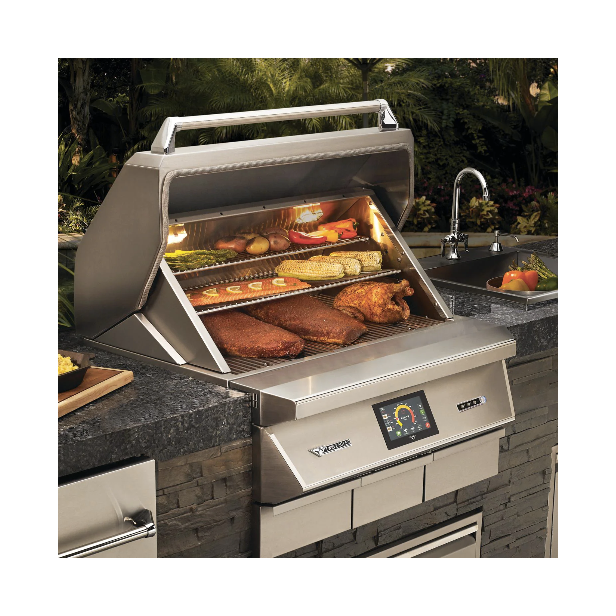 Twin Eagles 36-Inch Built-In Pellet Grill - TEPG36G