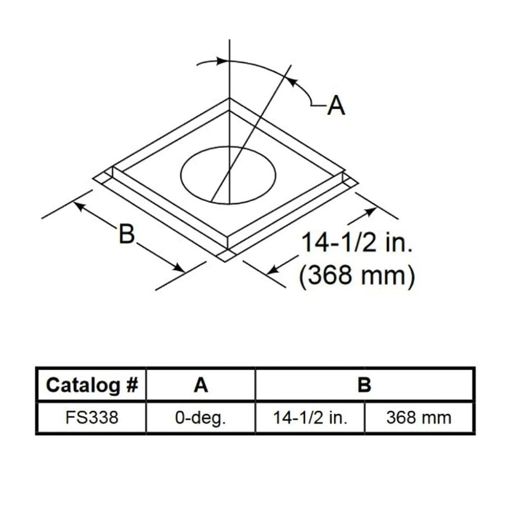 Majestic Firestop for Straight Up Flue
