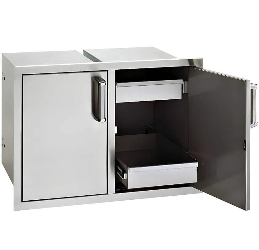 Fire Magic Premium Flush 30 Inch Enclosed Cabinet Storage With Drawers - 53930SC-22