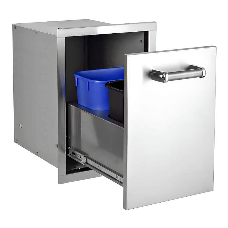 Fire Magic Premium Flush Double Trash Drawer Cabinet - 53820TSC