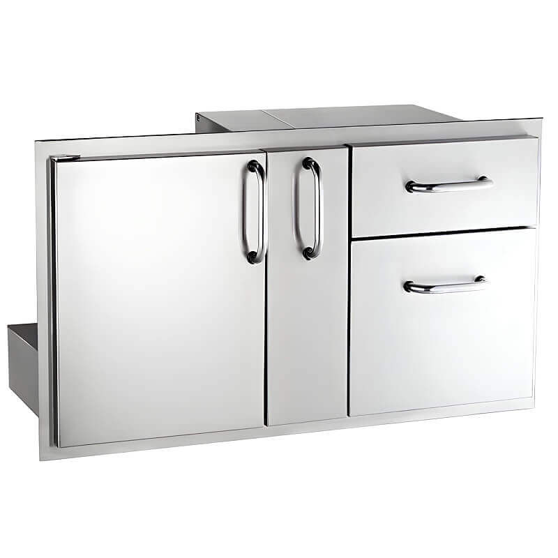 Fire Magic Select 36 Inch Access Door With Platter Storage & Double Drawer - 33816S