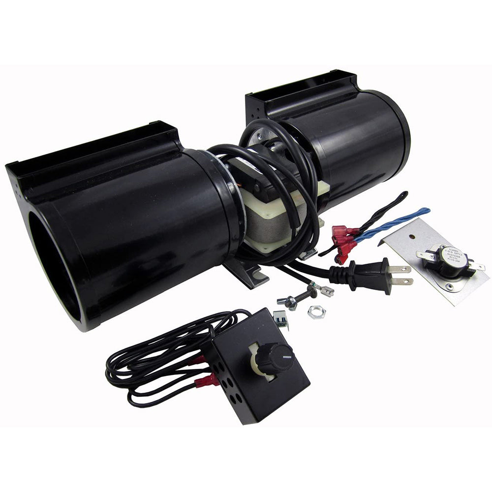 Majestic Fireplace Blower Fan Kit, 160 CFM, Rheostat, Temperature Sensor