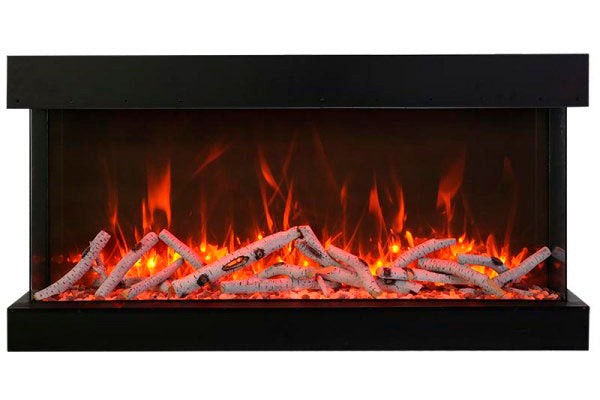 Amantii Panorama Tru View Extra Tall & Deep 60-inch 3-Sided Built In Indoor/Outdoor Electric Fireplace