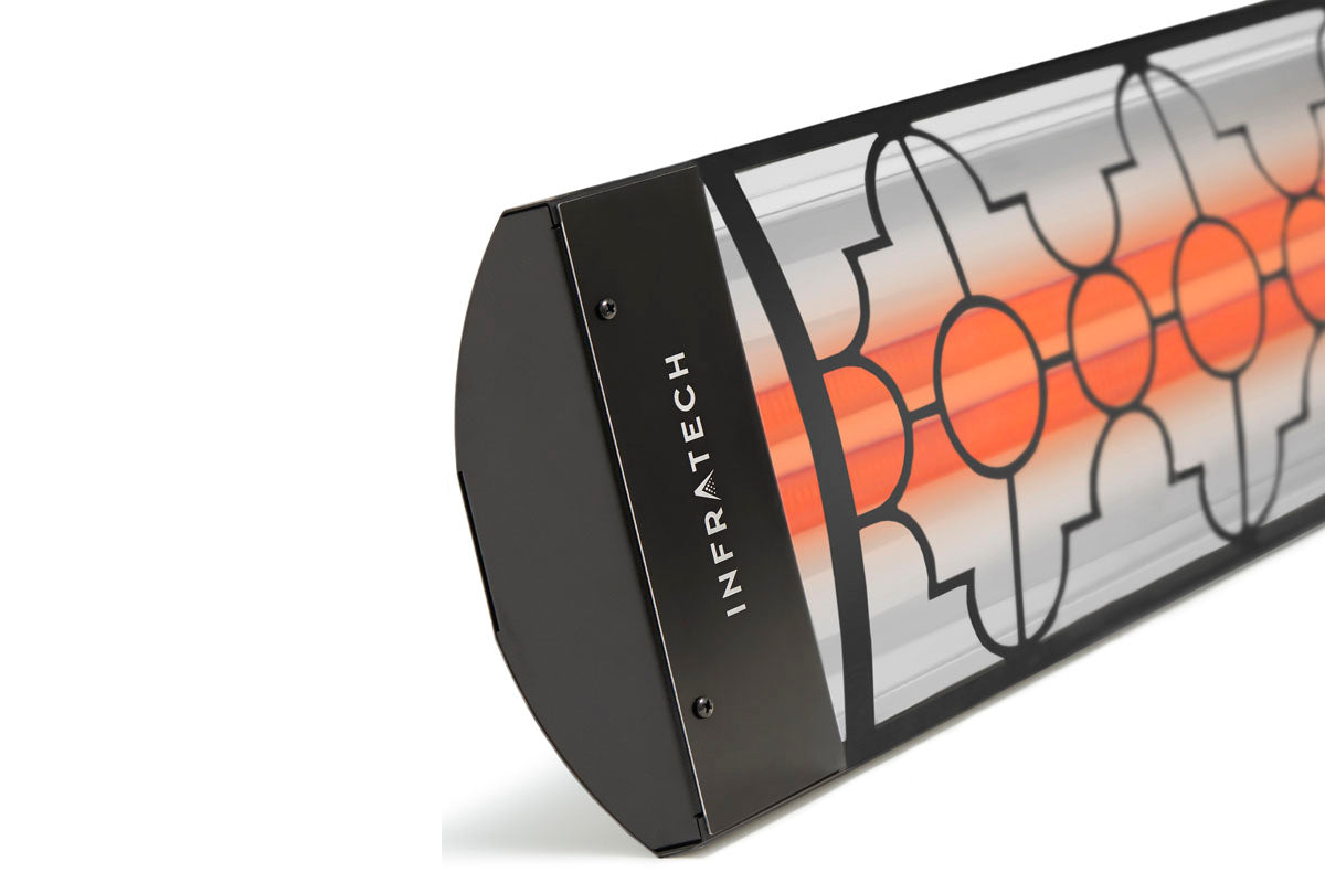 Infratech Motif Mediterranean Fascia Kit for Double Element Heater | Black