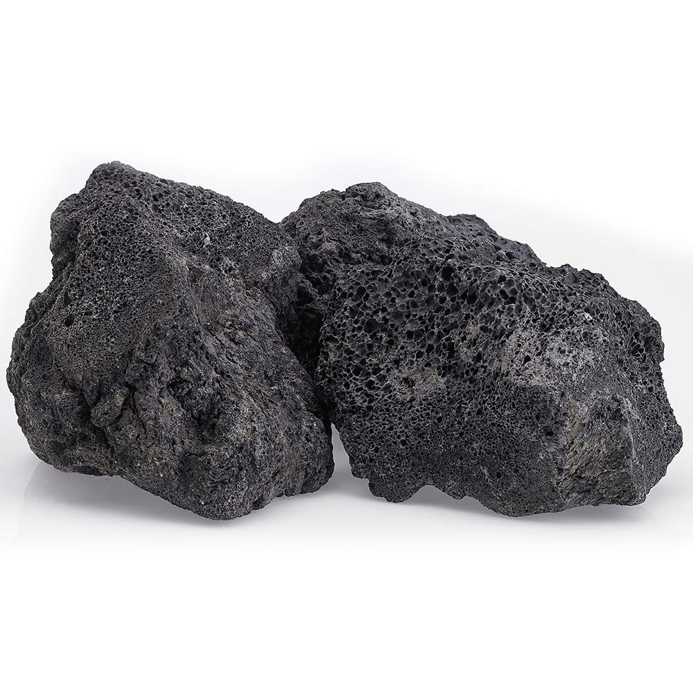 American Fire Glass 20-Pound Black Lava Rock, XXL 4-6 Inch