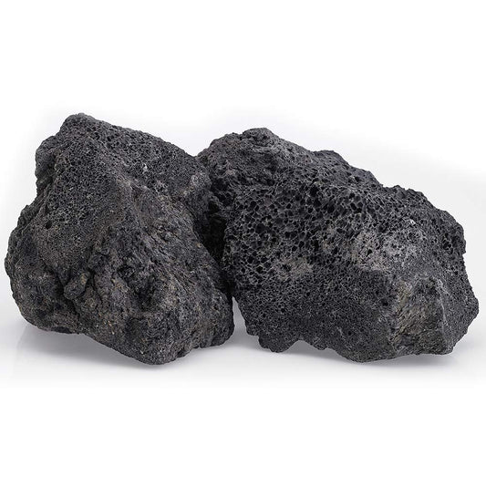 American Fire Glass 20-Pound Black Lava Rock, XXL 4-6 Inch