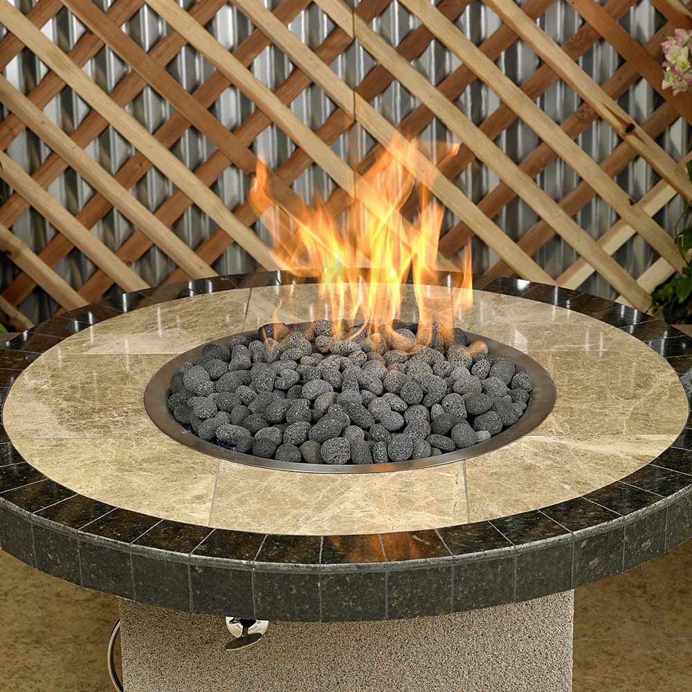 American Fire Glass Gray Lava Stone, 20 pounds, Small 1/2-1 Inch