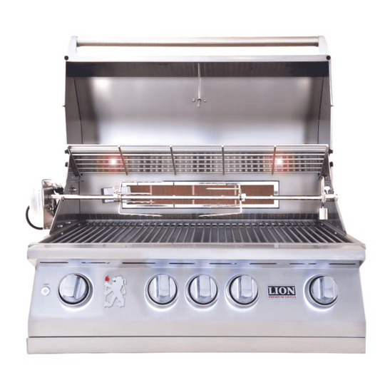 Lion 75000 32-Inch 4-Burner Stainless Steel Built-In Gas Grill