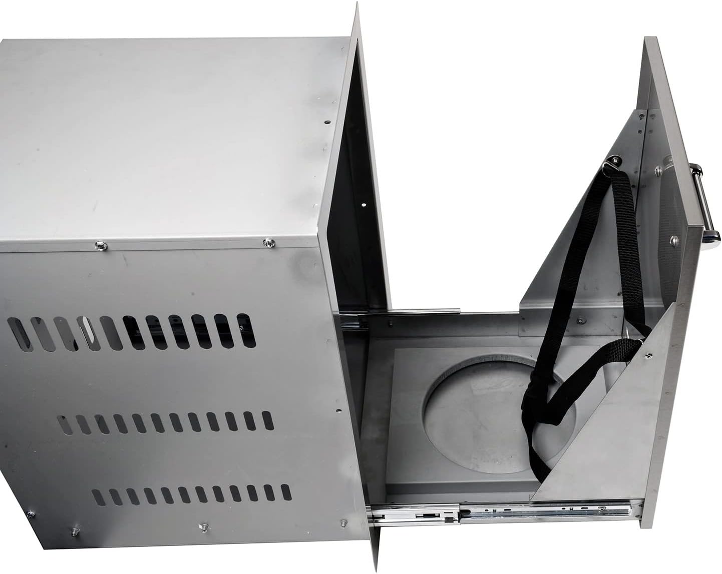 Lion 16-Inch Roll-Out Propane Tank / Trash Bin