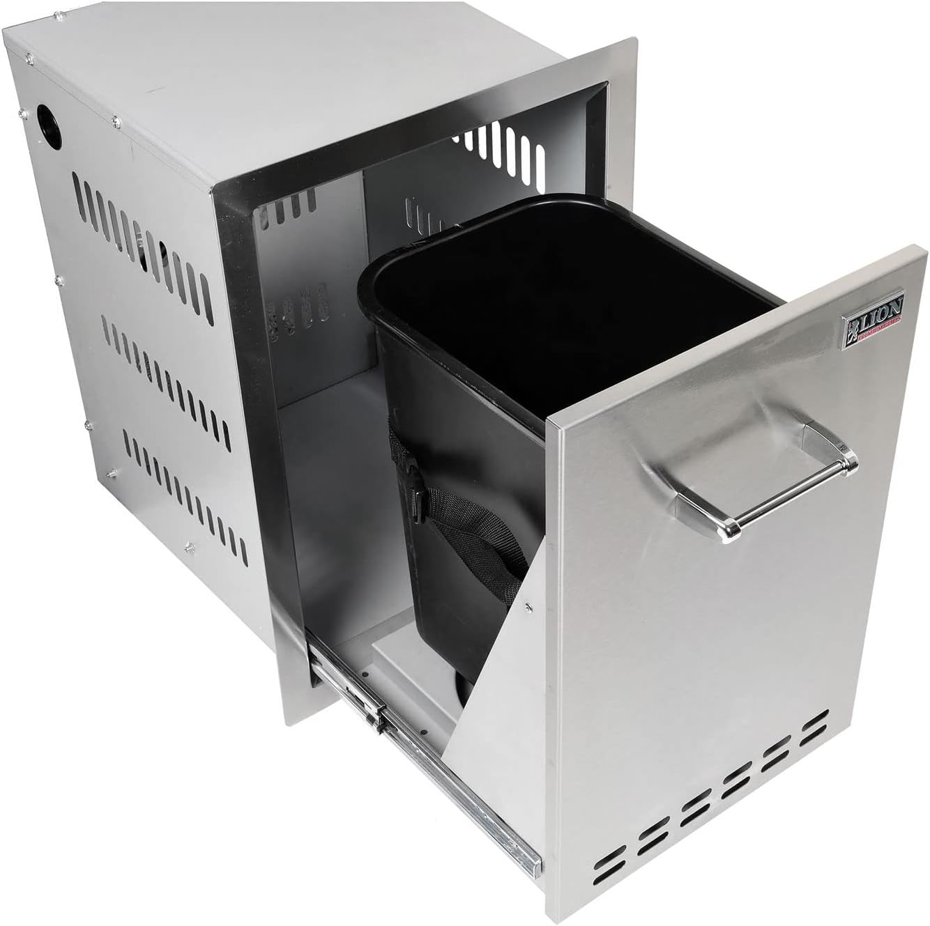 Lion 16-Inch Roll-Out Propane Tank / Trash Bin