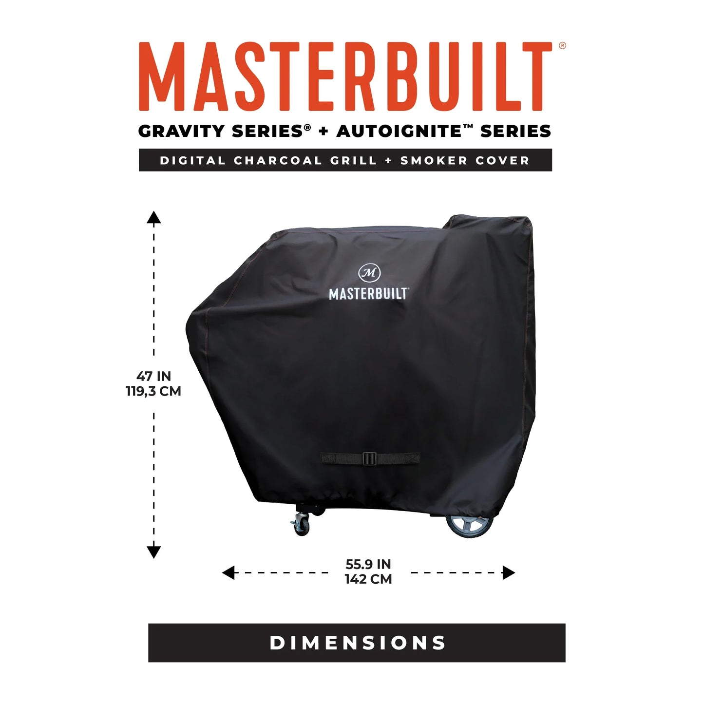 Masterbuilt Small Digital Charcoal Grill and Smoker Grill Cover