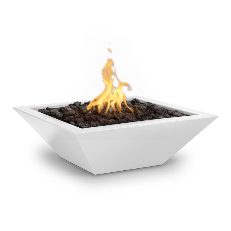 Maya 36-Inch Square Powder Coated Fire Bowl