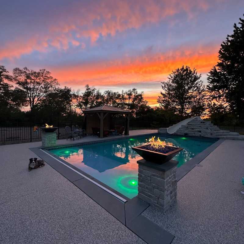 Maya 36-Inch Square Powder Coated Fire Bowl