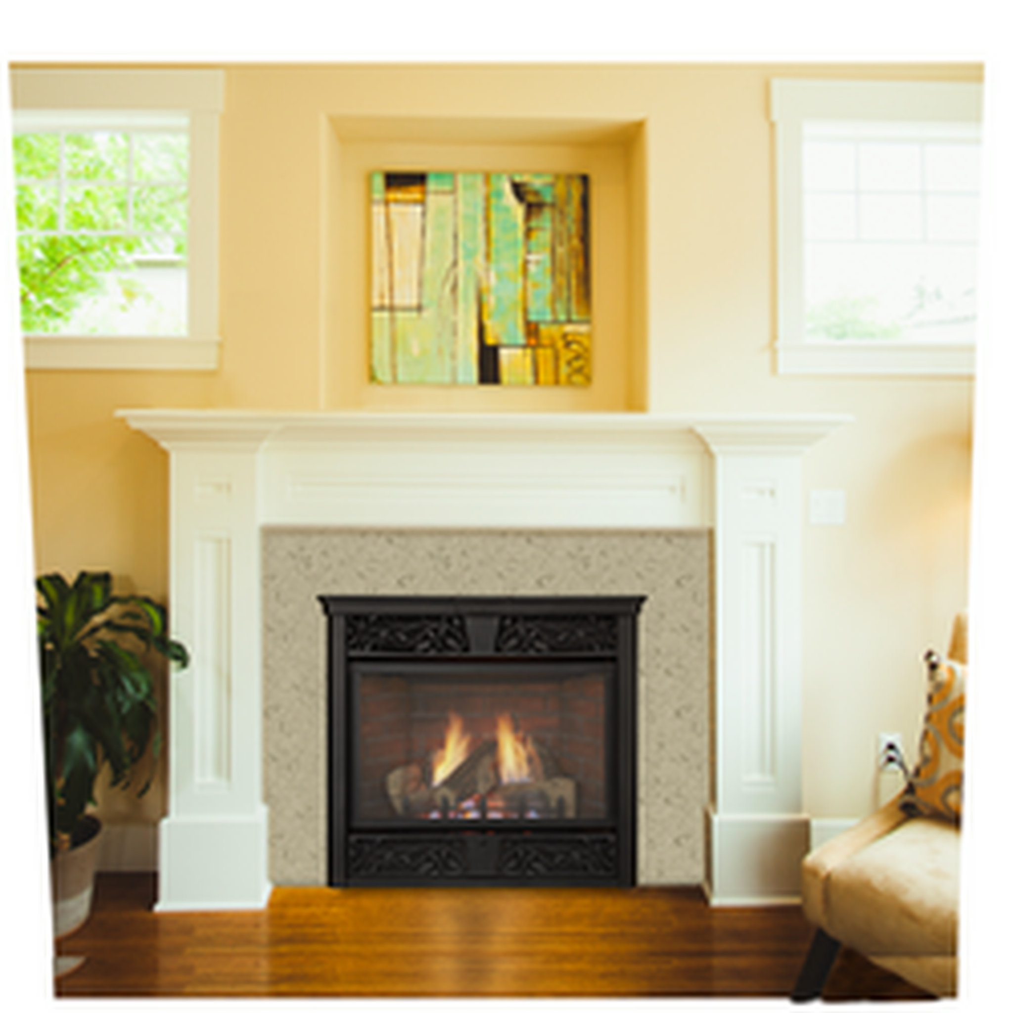 Monessen Symphony 32" Vent Free Traditional Natural Gas Fireplace With Millivolt Control System