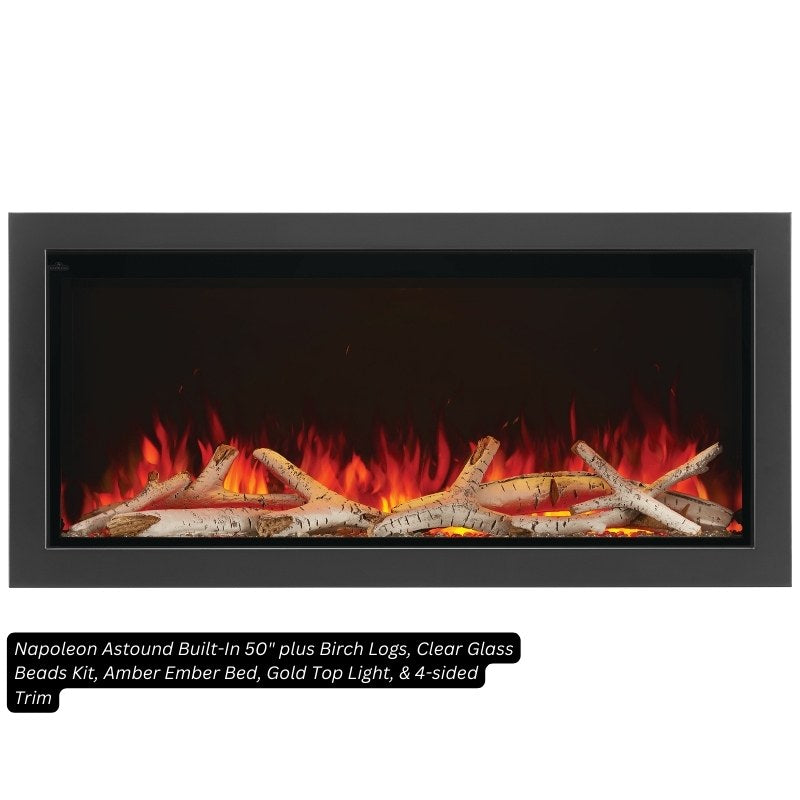 Napoleon Birch Log Kit for Electric Fireplaces