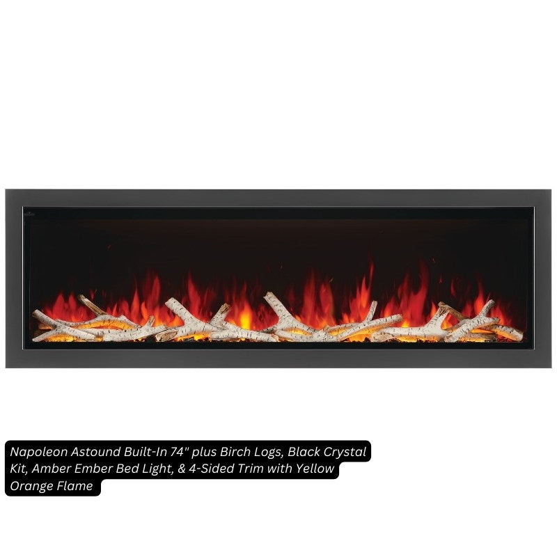 Napoleon Birch Log Kit for Electric Fireplaces