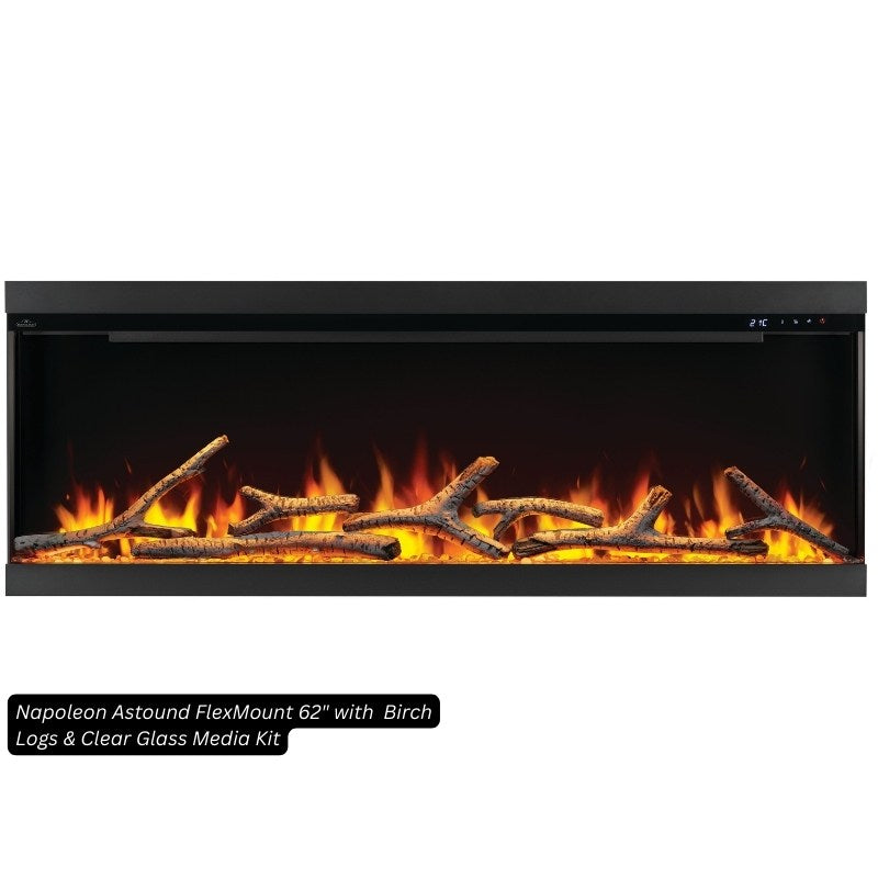 Napoleon Birch Log Kit for Electric Fireplaces