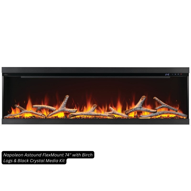 Napoleon Birch Log Kit for Electric Fireplaces