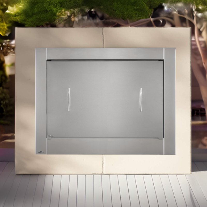 Napoleon Stainless Steel Brushed Cover for Riverside Outdoor Gas Fireplaces